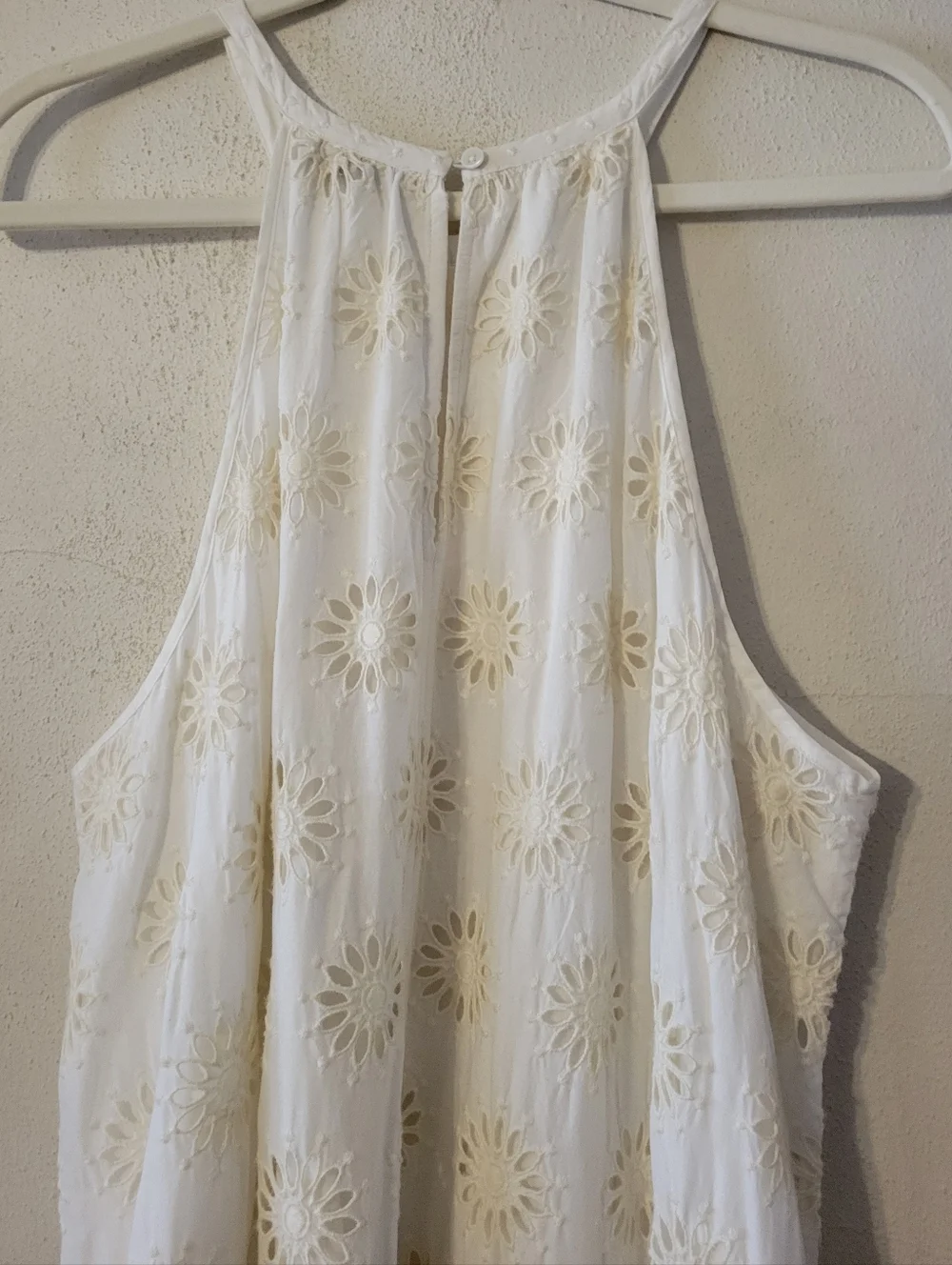 Madewell Embroidered Drop-Waist Maxi Dress - Ivory Floral Eyelet - Picture 12 of 14